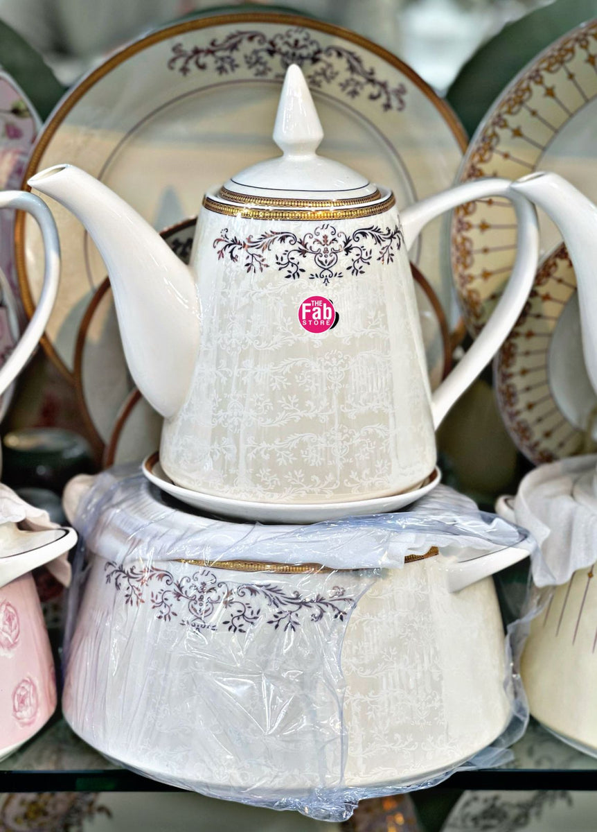 Fine Glazed Turkish dinner set 61pc The Fab Store