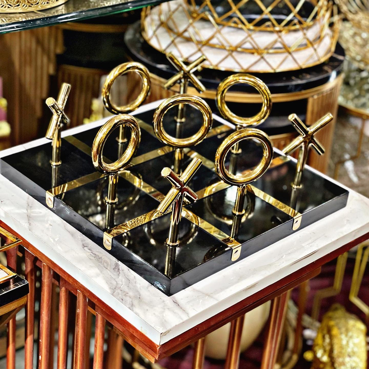 tic tac toe board game decor