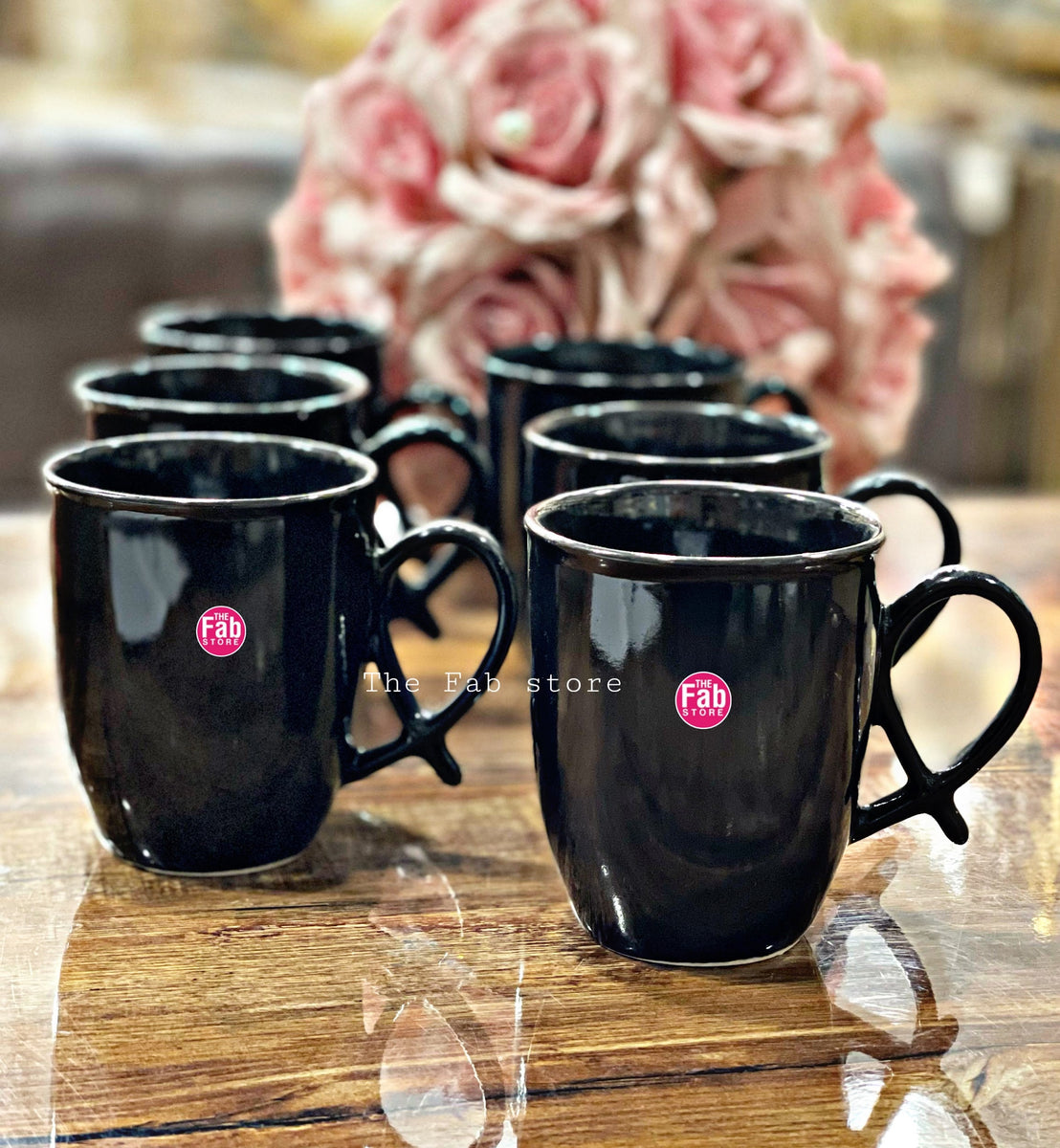 Black mug set The Fab Store