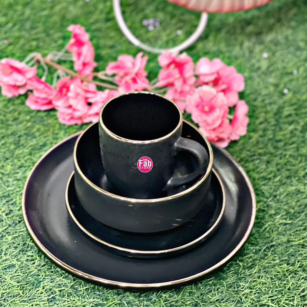 Black vintage Breakfast set – The Fab Store