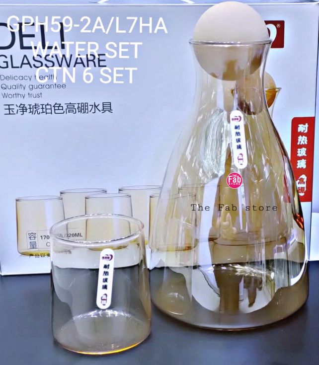 Golden bottle water set – The Fab Store