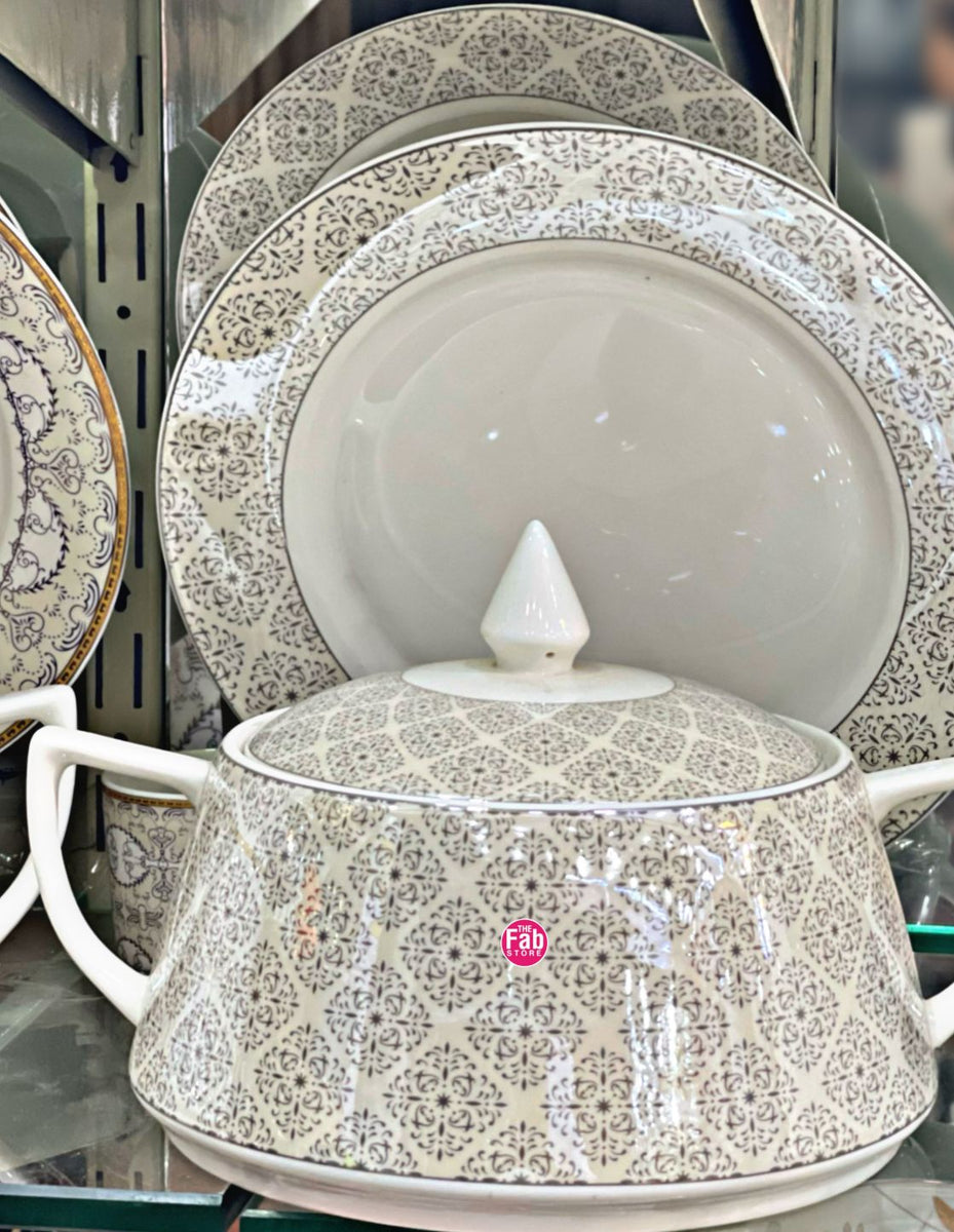 China Chini Dinner Set Price Super Glazed Bone China Dinner Set 61pc